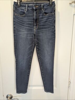 American Eagle Highest Rise Jegging Dark Wash Jeans Womens 6 X Short Stretch